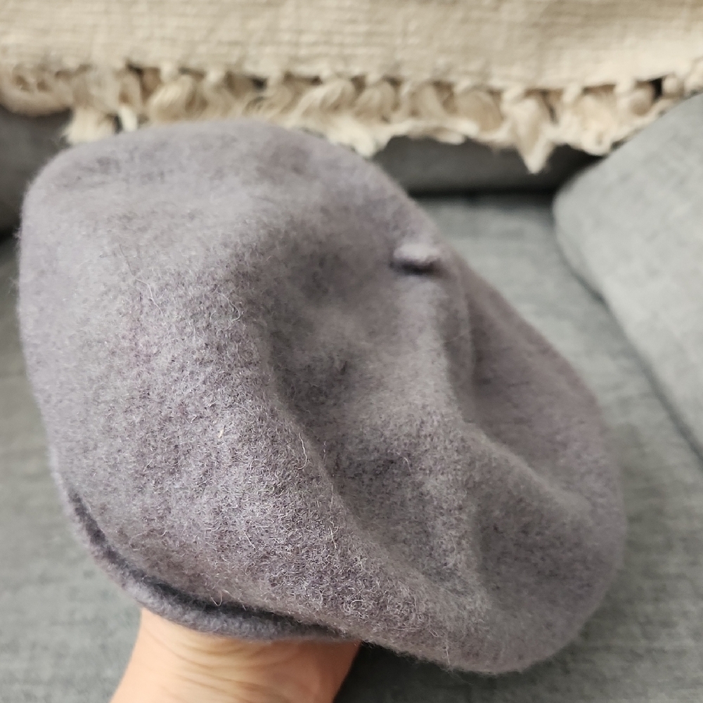 Classic Wool Beret - Gray